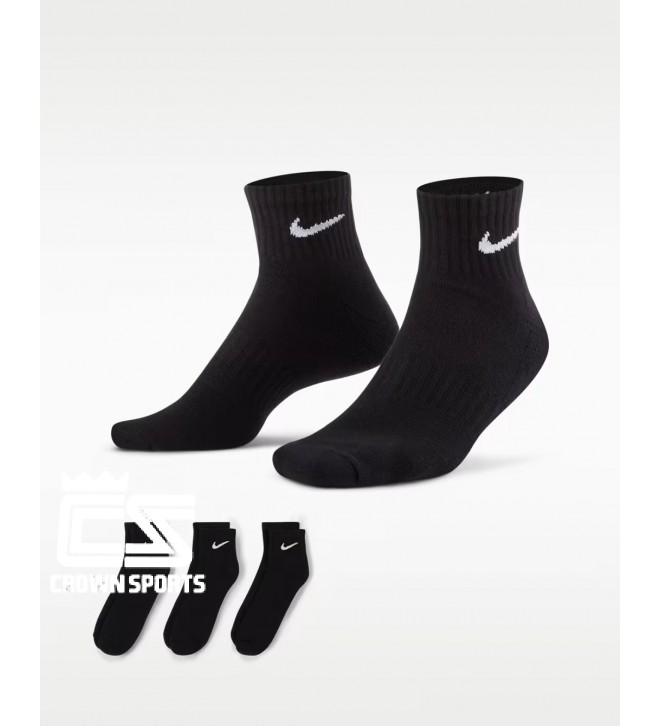 Nike Cushioned Training Ankle Socks (3 Pairs) SX7667-010